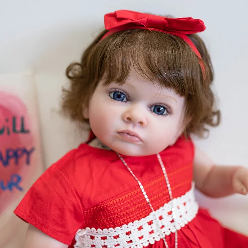 

60cm 24inch Cotton Body Handmade Doll Reborn Toddler Girl Doll Tutti Kids Toy Gift