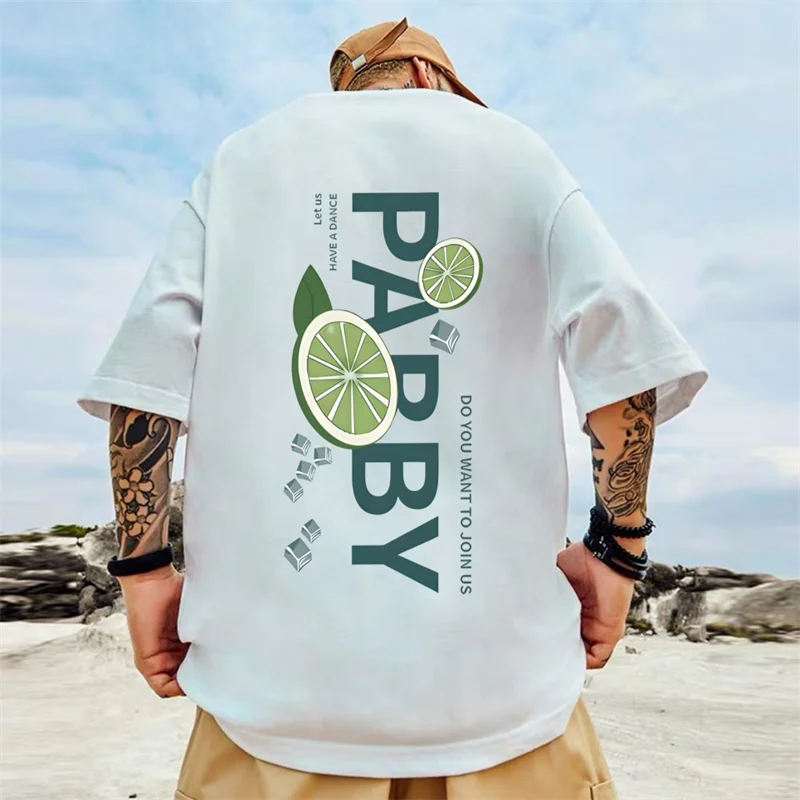 Повседневная Свободная футболка ZAZOMDE, модный мужской топ с коротким рукавом, с принтом, большие размеры, хлопковый топ в стиле хип-хоп для пар, лето