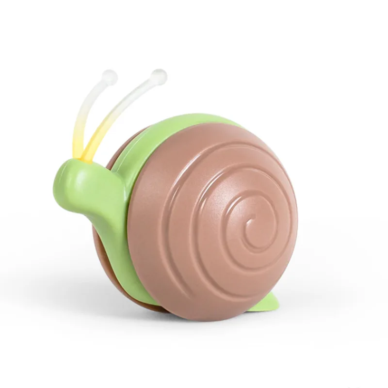 LMZOE Smart Interactive Snail for Cats toys Wicked Snail Electronic Motion-Activated Cat automatic toy