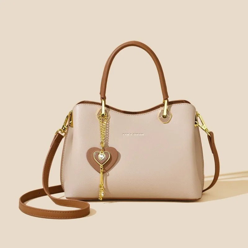 

Classic Women's Handbag Leather Shoulder Bag, Crossbody Strap Messenger Style Luxury Brand Popular Design