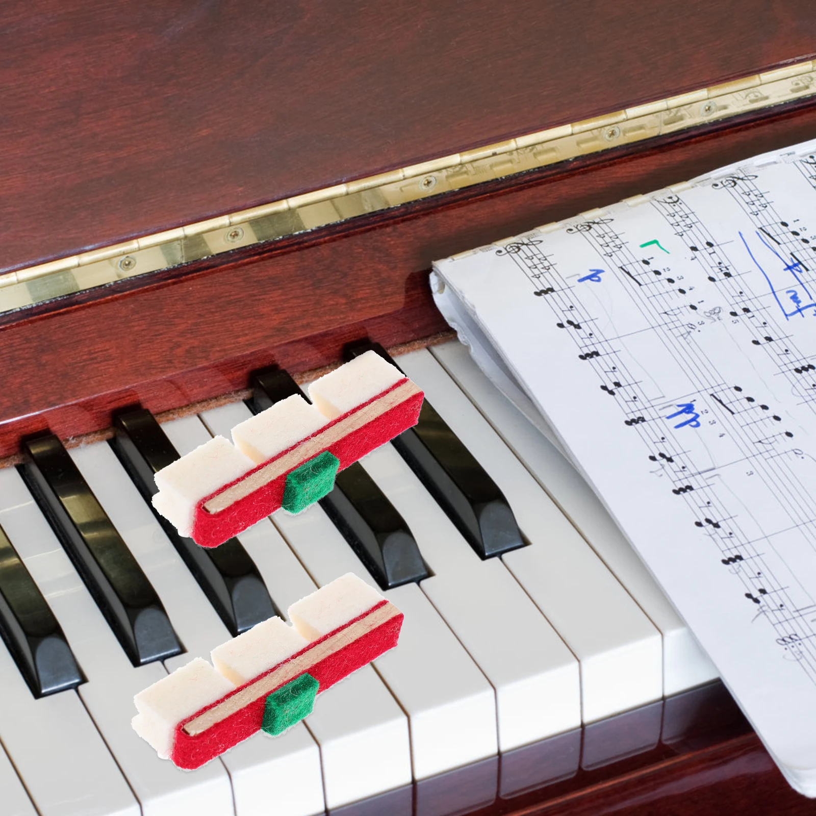 

2PCS Piano Upright Accessories Durable Vertical Maintenance Tools Supplies Random Style Safe Reliable Piano