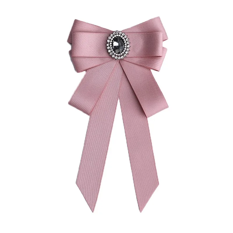 Handgemachte Mode neue Schmetterling Knoten Band Diamant Fliege College weiß Strass Süßigkeiten Farbe Fliege Geschenk für Schulmädchen Krawatte – Detail 14