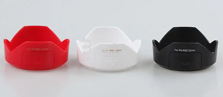 Tudung lensa kamera PH-RBC, penutup 52mm untuk Pentax SMC DA 18-55mm f/3.5-5.6 AL WR lensa tahan air