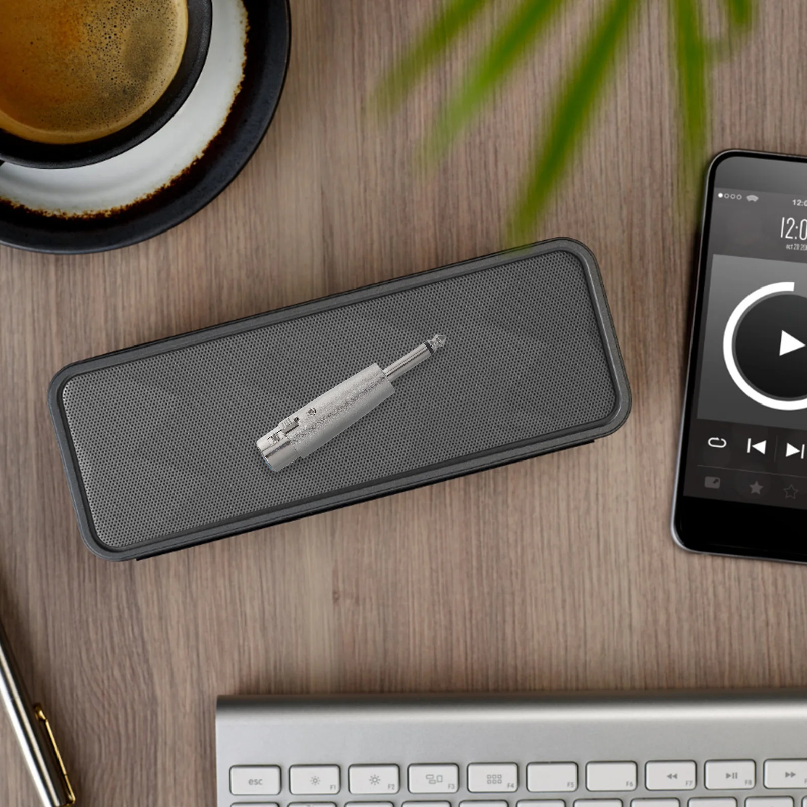 

2Pcs 6.35mm Mono Male to 3-Pin Xlr Female Adapter Reliable Audio Connector for Mic Instruments Speakers Stable Signal Transfer