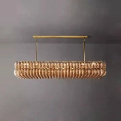 Vintage American Brass Black Chrome LED Dimmable 2026 Chandelier Lighting Lustre Suspension Luminaire Lampen For Dinning Room