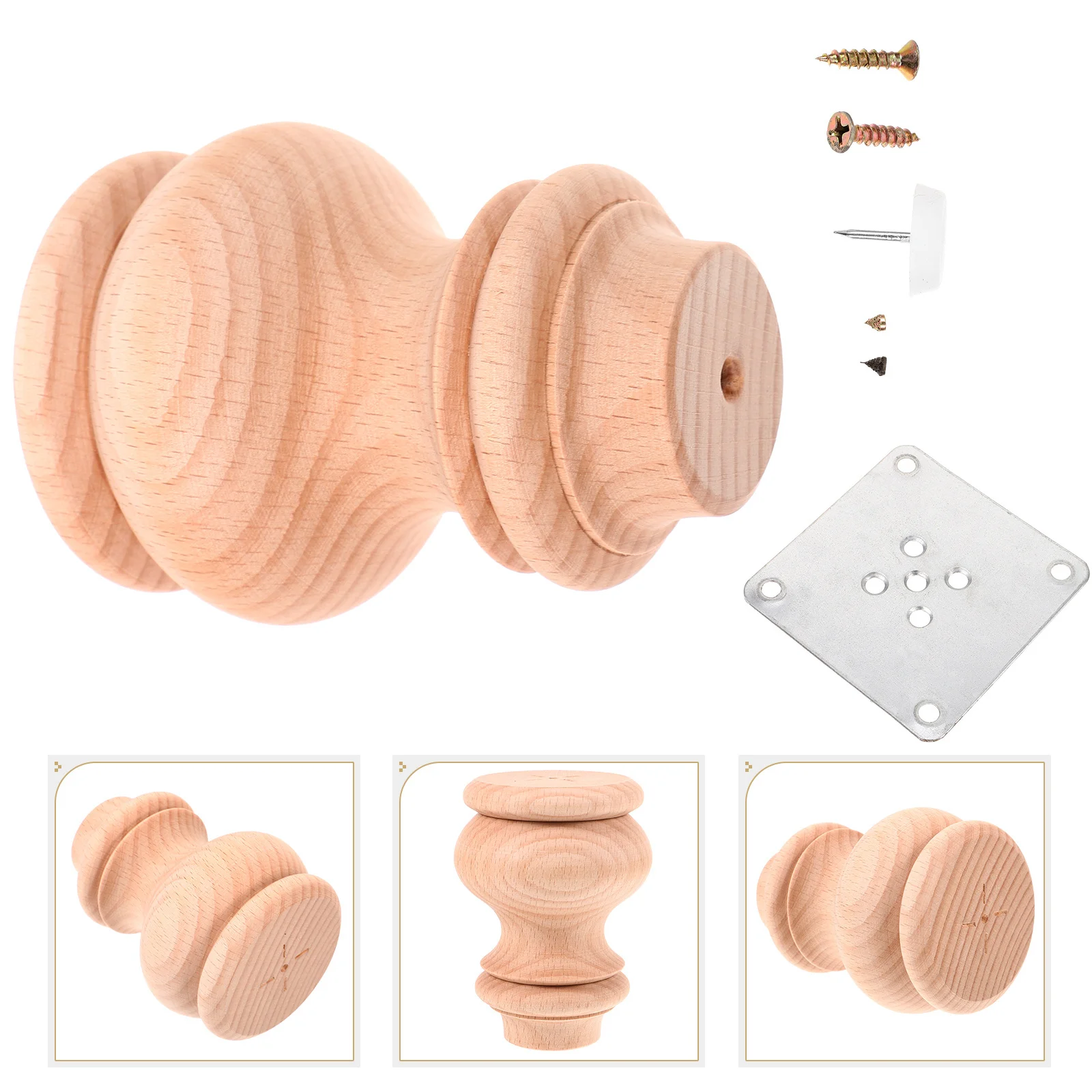 1 pz gambe per mobili in legno gambe da tavolo corte di ricambio per divano armadio piedi per divano piedi per mobili in legno base