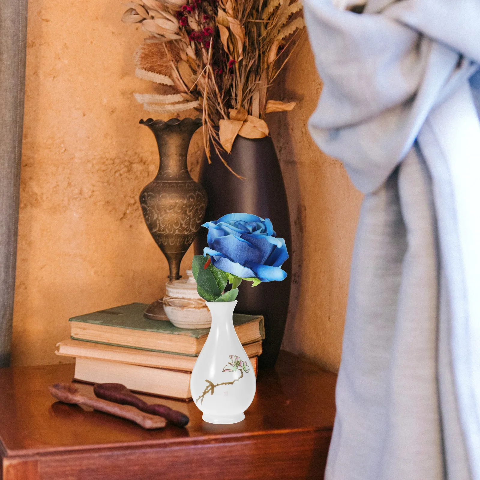 

Exquisite Ceramic Vase Creative Design Artistic Flower Holder Home Office Decor Mini Desktop Adornment Aroma Diffuser Pot