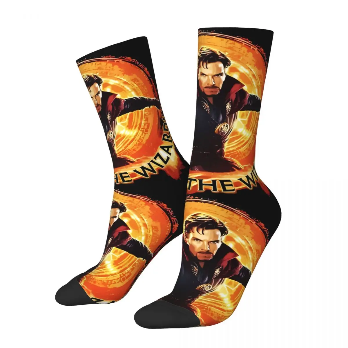 Funny Crazy Sock for Men Popular Marvel Hip Hop Vintage Doctor Strange Happy Quality Pattern Printed Boys Crew compression Sock