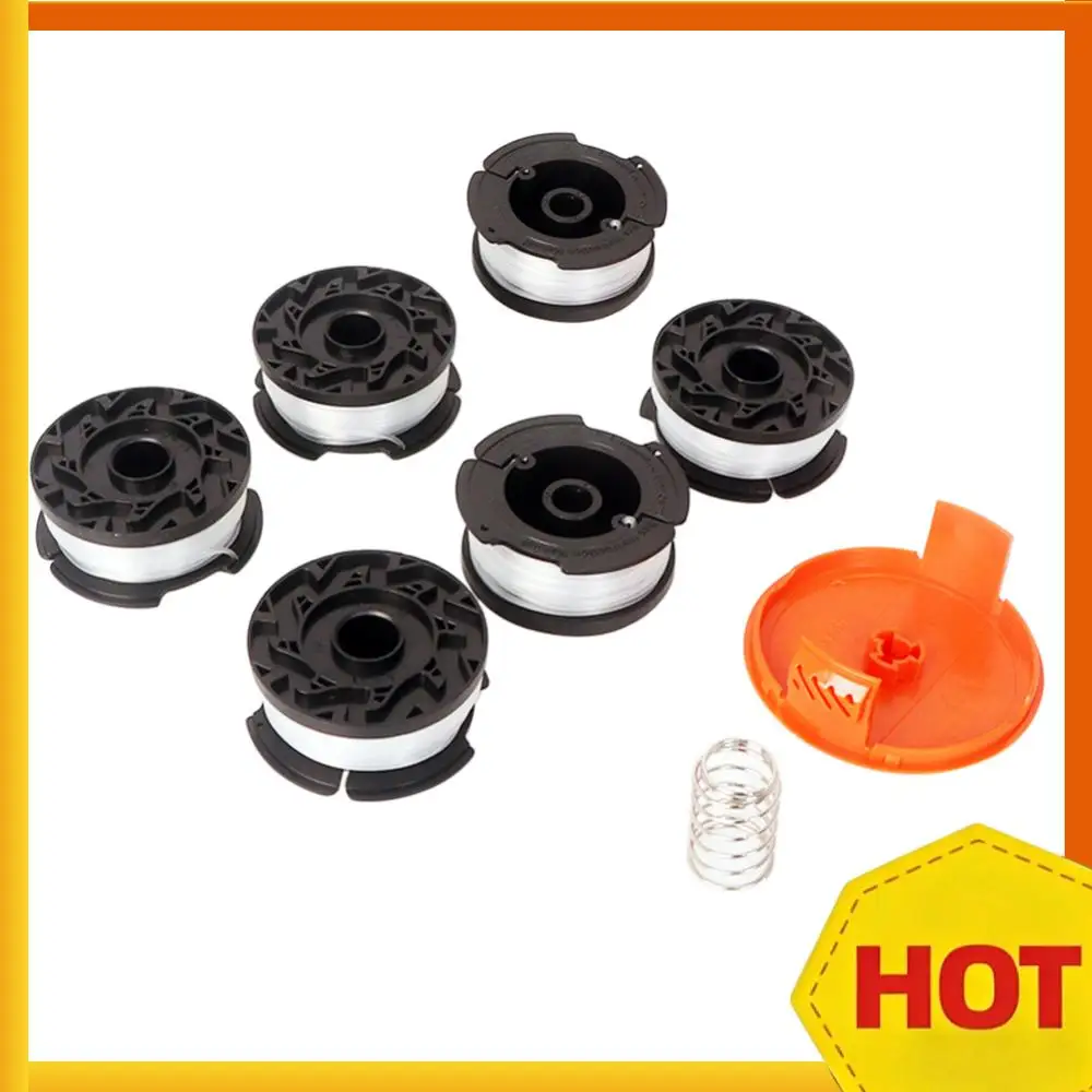 

6/8 шт., сменная катушка для триммера, нейлоновая катушка для триммера, длина 9,14 м, диаметр 1,65 мм для Black/Decker, аксессуар для триммера для травы