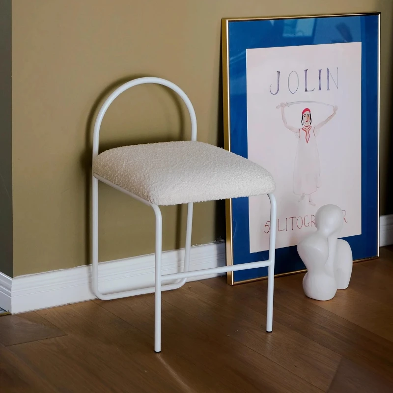 

Bench Bedside Stool Stainless Steel Dressing Chair