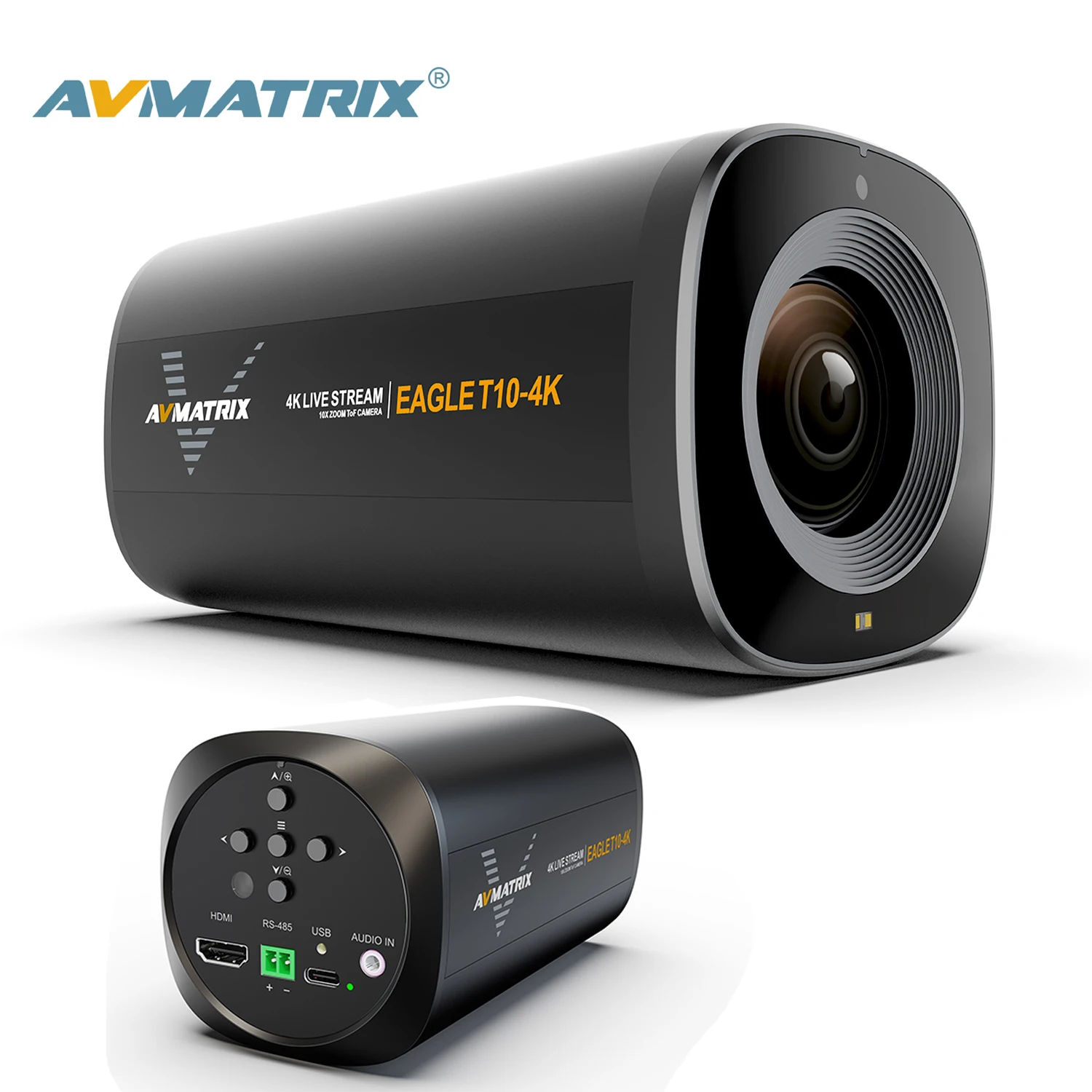 

AVMATRIX Eagle T10 4K Live Streaming Camera 10X Optical Zoom 75.4° Wide Angle ToF Auto Focus USB3.0 4K FHD 1080P