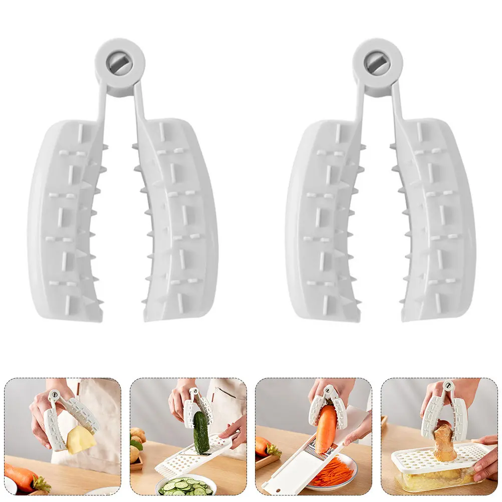 2Pcs Protective Finger Guards Vegetable Slicer Safety Clip Hand Guard Kitchen Gadget Food Cutter Safety Holder Anti-Cut Hand