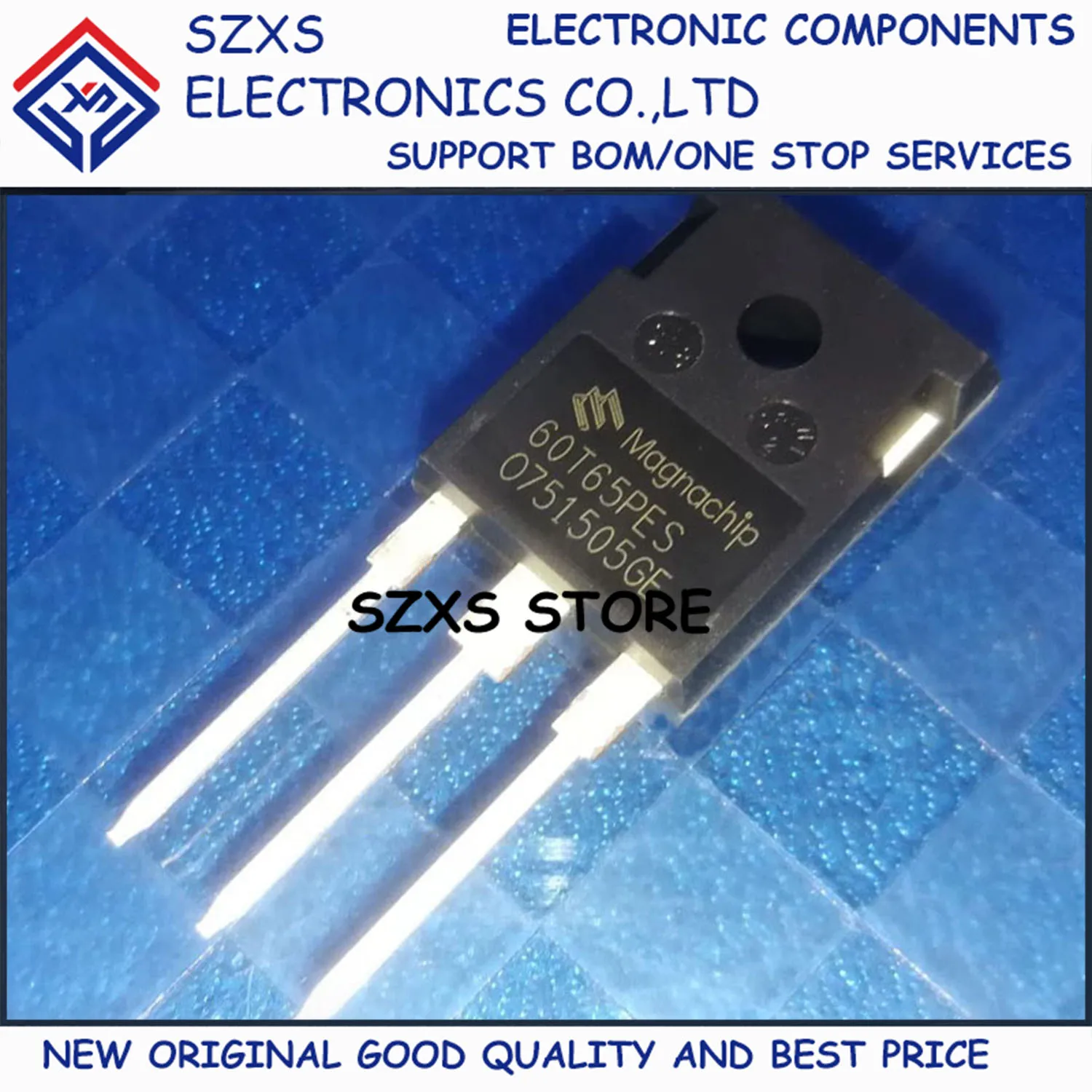 

New Original 10Pcs 60T65PES MBQ60T65PES TO-247 650V 100A IGBT Powerful Transistor In Stock Electronic Components Good Quality