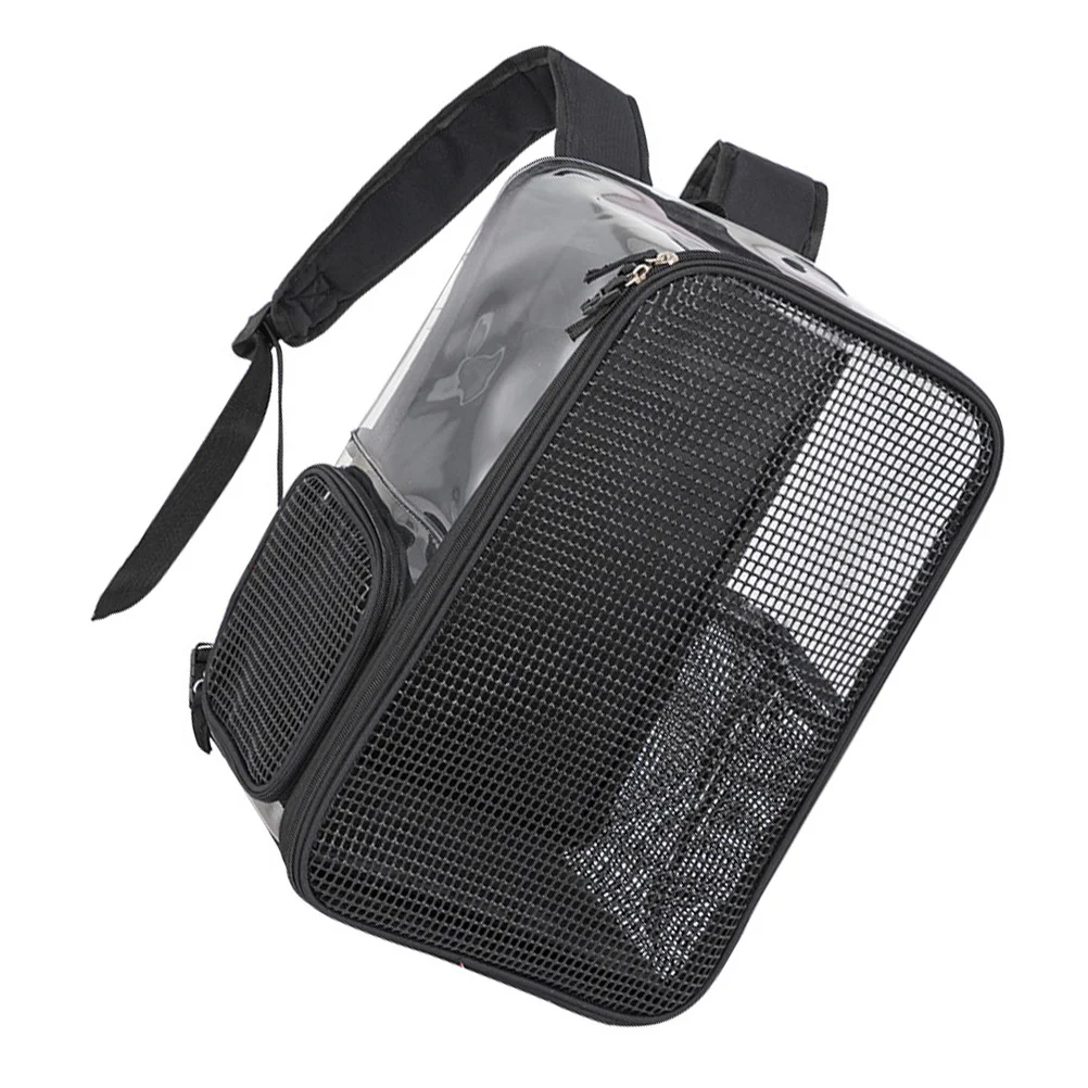 

Pet Backpack Breathable Large Capacity Cat Carrier Bag Transparent Convenient for Travel Hiking Dog Carrier Pet Travel Bag