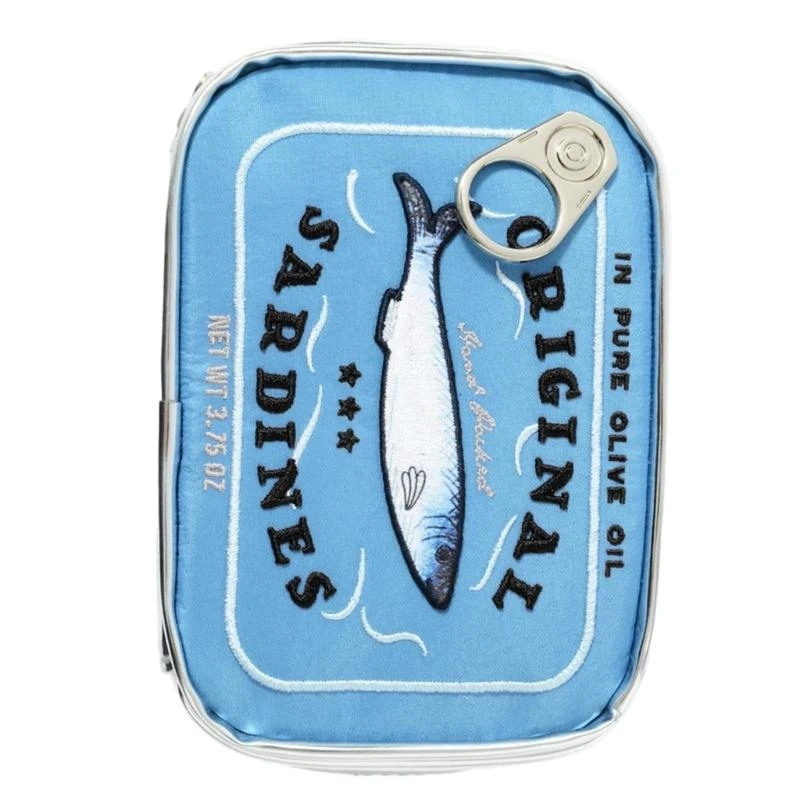 X7XC Canned Sardines Cosmetic Bag Travel Makeup Bag for Personal Care