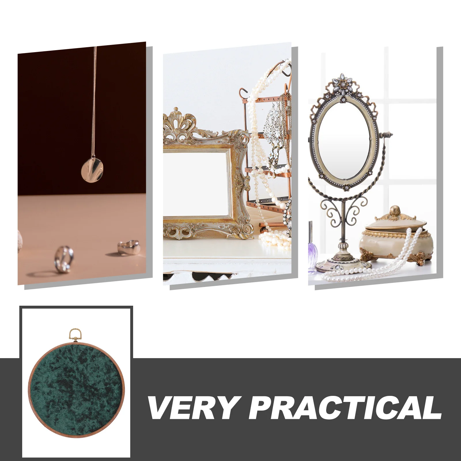 

1pc Round Brooch Storage Board Holder Wall Hanging Badge Organizer Jewelry Collection Rack Brooches Organizers Denim Display