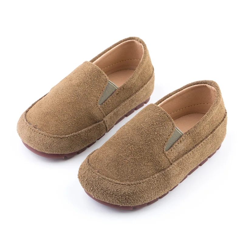 Children Casual Shoes Toddlers Boys Leather Shoes Slip-on Loafers Genuine Leather Kids Flats Moccasins Soft Boys Shoes British