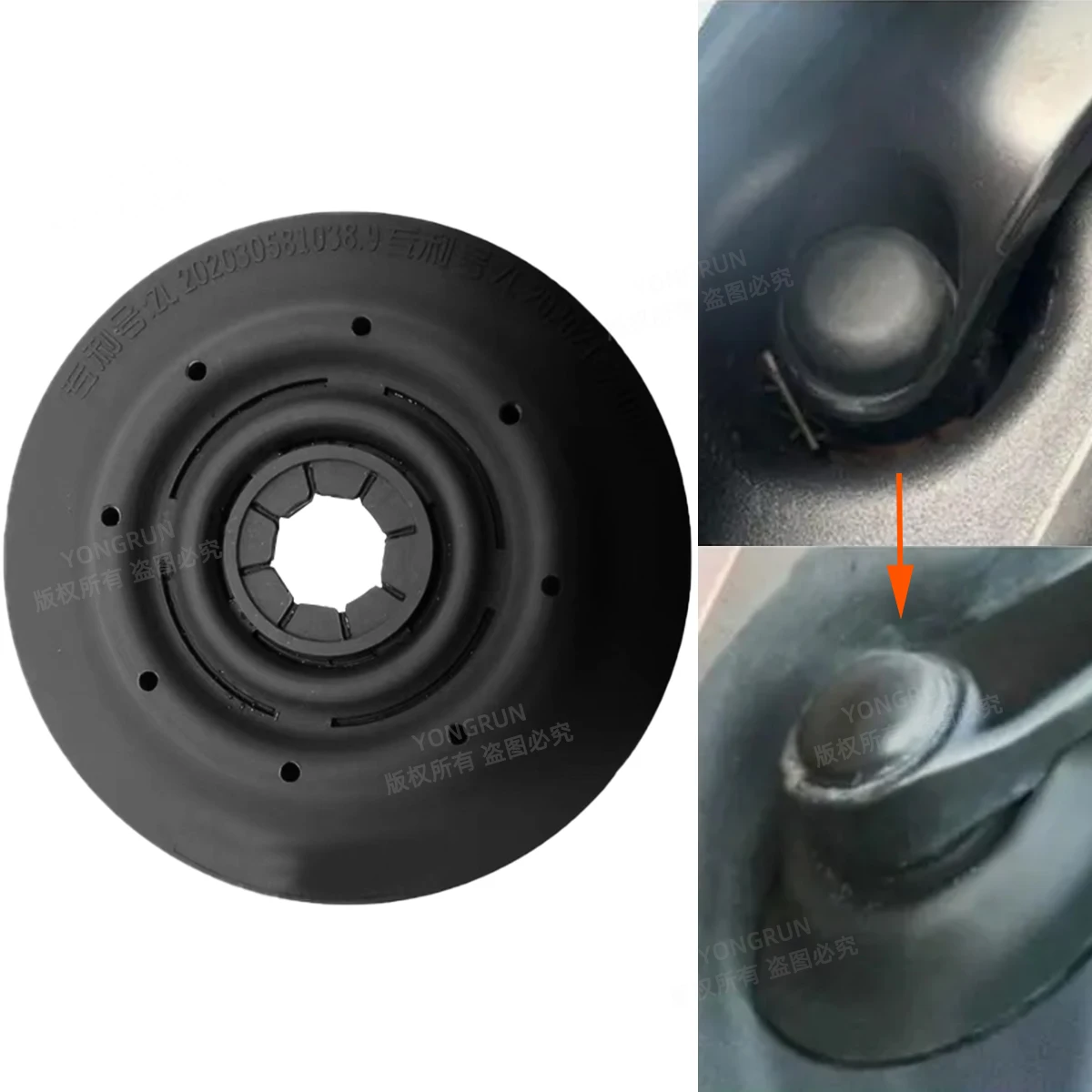 Wischerarm-Abdeckung, Scheibenwischerloch-Schutz, staubdichter Stopfen, Blattschutz, regendicht, Auto-Ersatzteile – Detail 6