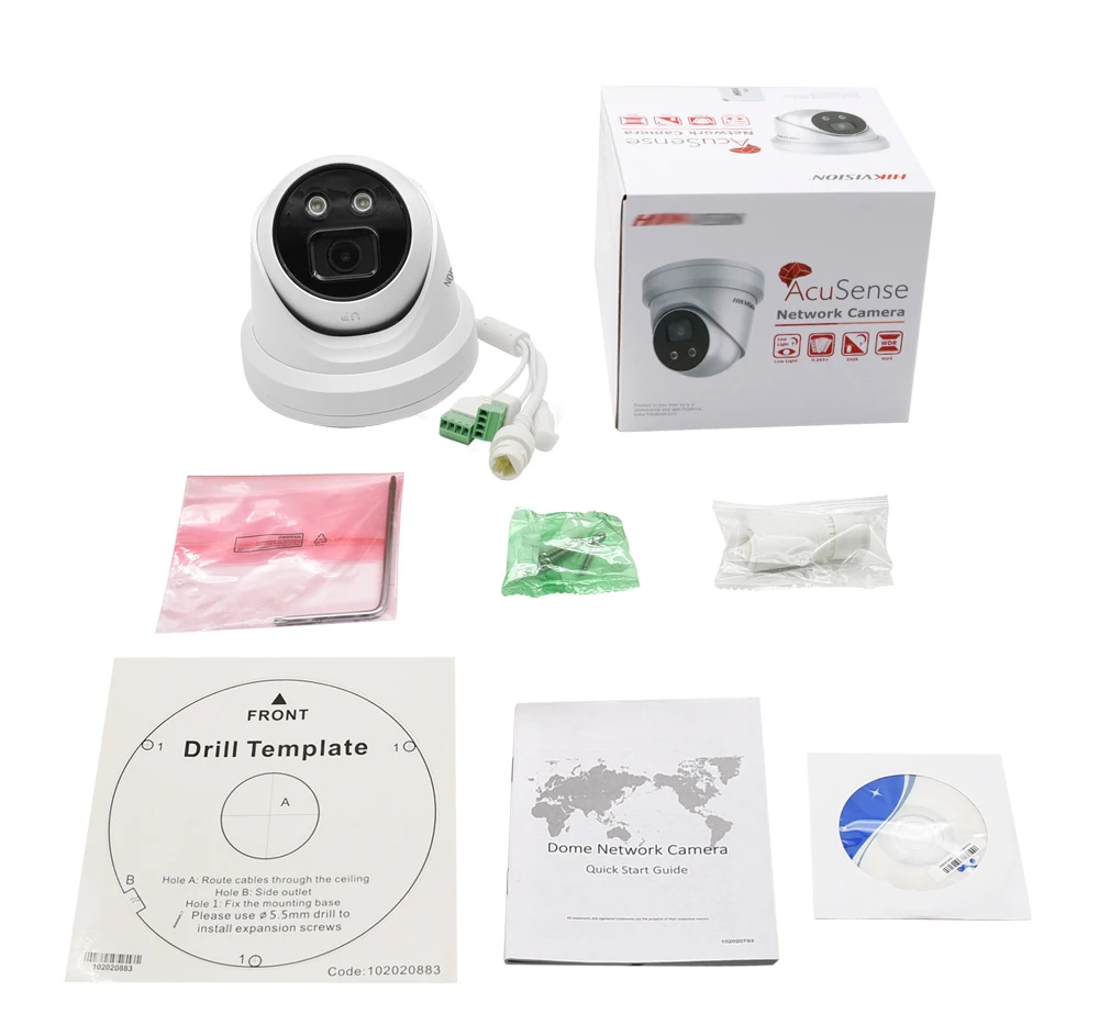 Hikvision IP Camera 8MP DS-2CD2386G2-ISU/SL AcuSense 4K POE Built-in Microphone Speaker Surveillance Video Outdoor