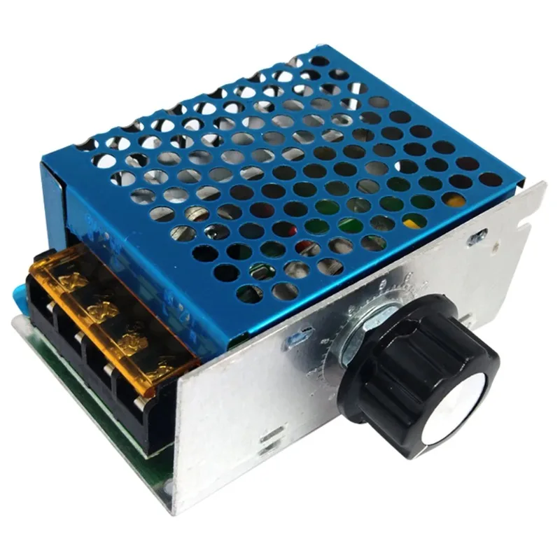 4000W Thyristor Electronic Voltage Regulator Controller with Case AC 220V Electronic Voltage Regulator Control Switch High Power