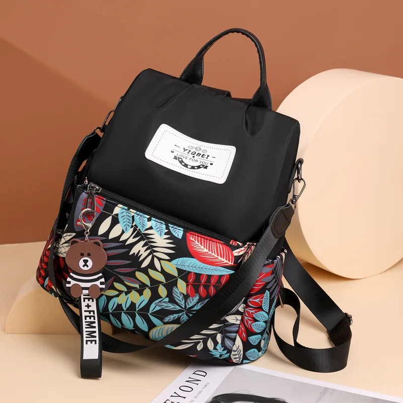 

Solid Color Design 2023 New Women's Backpack Luxury Designer High Quality Leather Ladies AntiTheft Backpack Student Bag Bolsos