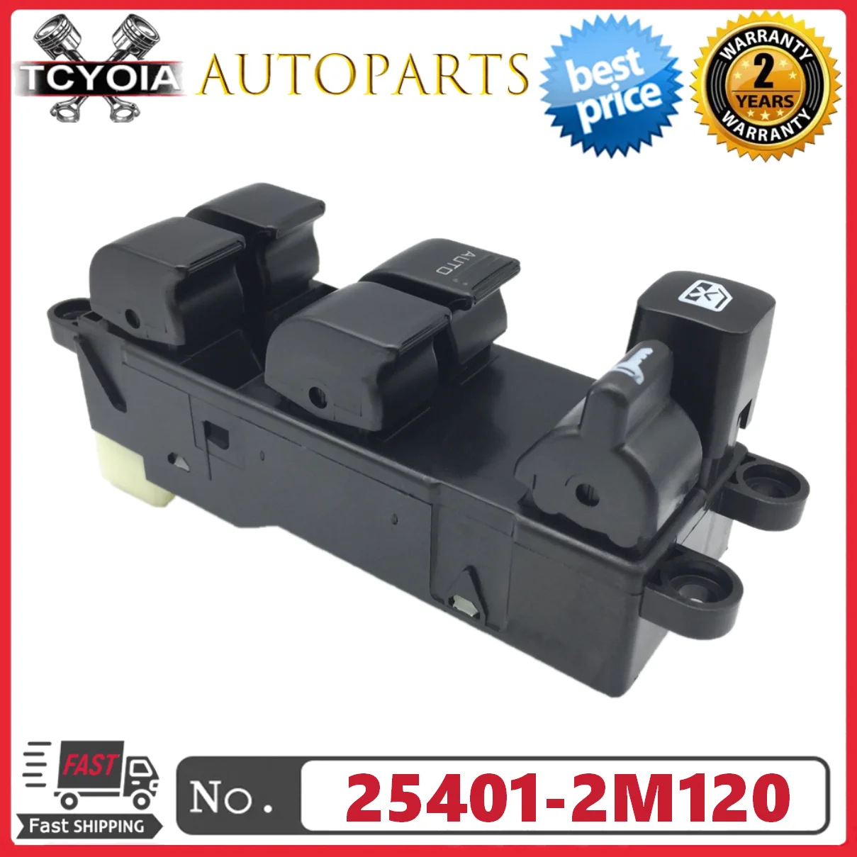 

Главный переключатель управления стеклоподъемником 25401-2M120 254012M120 для Nissan Navara Bluebird Sunny Primera Pickup Truck B14 D22