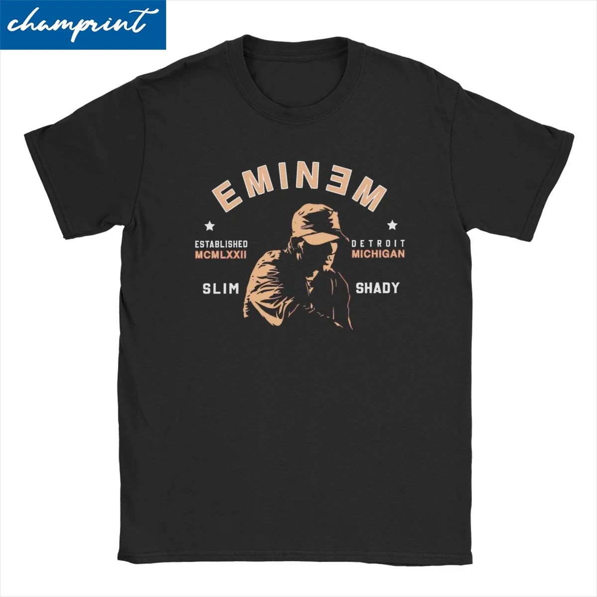 Men Women's Singer Eminem T Shirts Hip Hop Music Album Cotton Clothes Humorous Short Sleeve O Neck Tees Classic T-Shirt