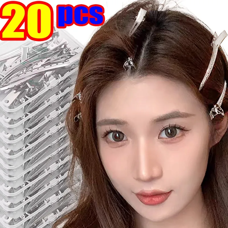 Pince à cheveux de positionnement à bec de canard, épingle à cheveux pour salon de coiffure, pinces à racines moelleuses, outils de coiffure, pinces pour vêtements de sauna, accessoires