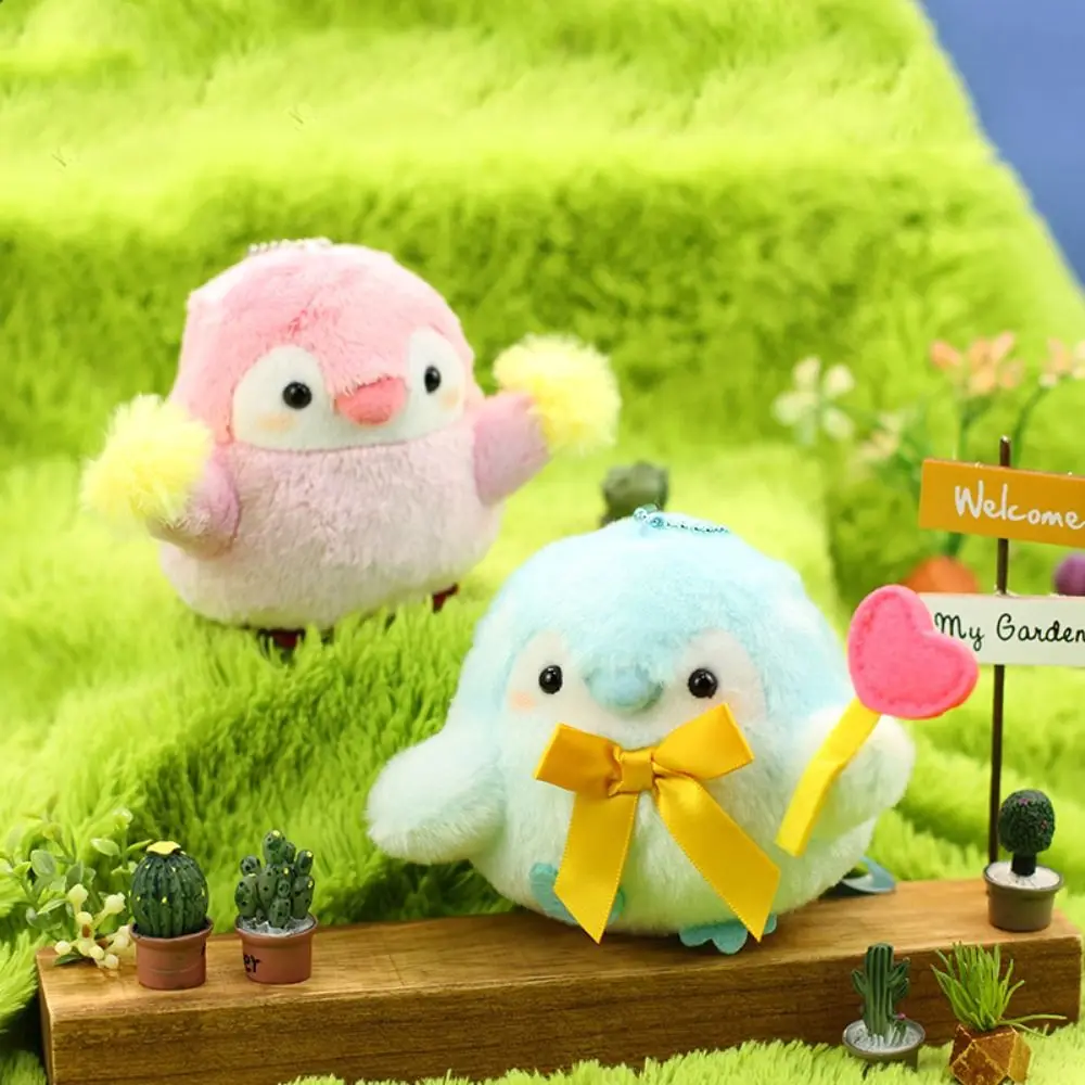 Leuke cartoon travestie pinguïn pop sleutelhangers pluche kindercadeau tas hanger kleine rugzak charme knuffeldier sleutelhanger