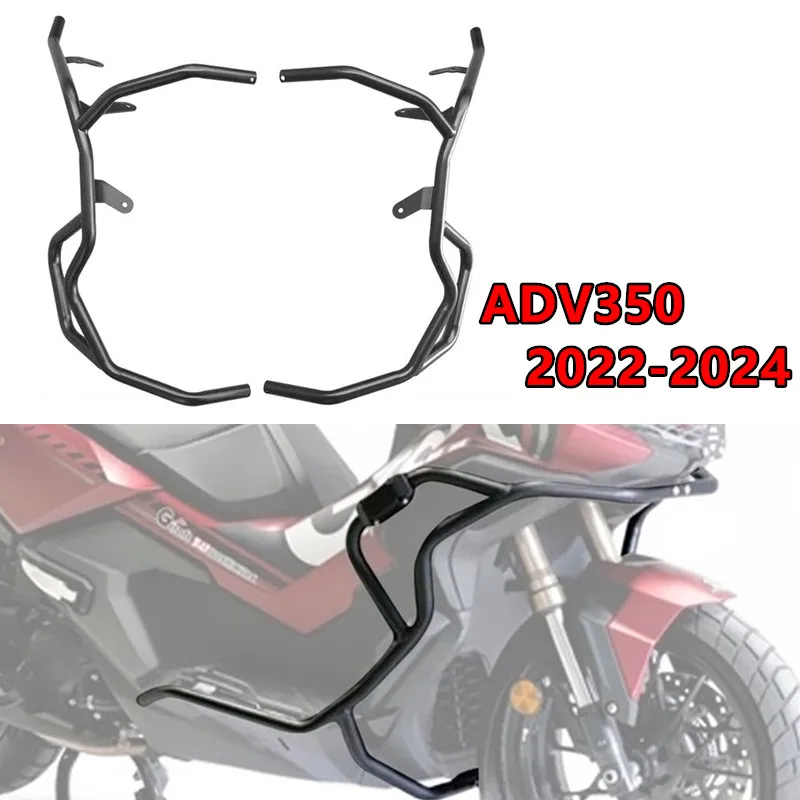 

Fit For Honda ADV 350 2022-2023 2024 2023 ADV-350 Motorcycle Highway Engine Guard Crash Bar Frame Bumper Fairing Protector Bar