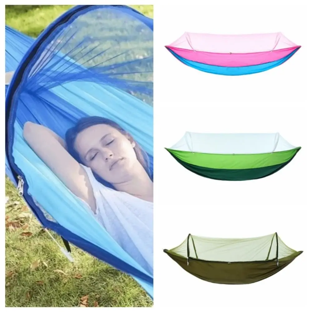

Anti-Mosquito Mosquito Net Hammock Ultra-Light Anti-Rollover Camping Hammock Nylon Breathable Portable Hammock