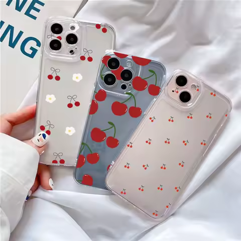 Cherry Floral Phone Case for OPPO Reno 14 13 12 11 10 Pro Plus 14F 13F 11F 12F 7 A78 A79 A98 A38 A58 A60 A57 A77 A3 Pro A2 A5X