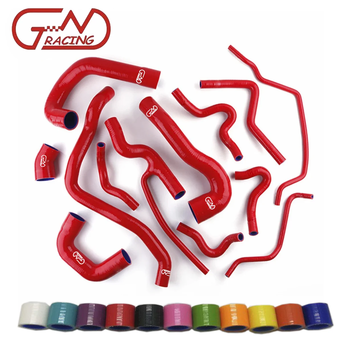 For 2003-2014 Saab 9 3 9-3 1.8T 2.0T B207 Turbo Silicone Radiator Coolant Hoses Kit 2004 2005 2006 2007 2008 Piping