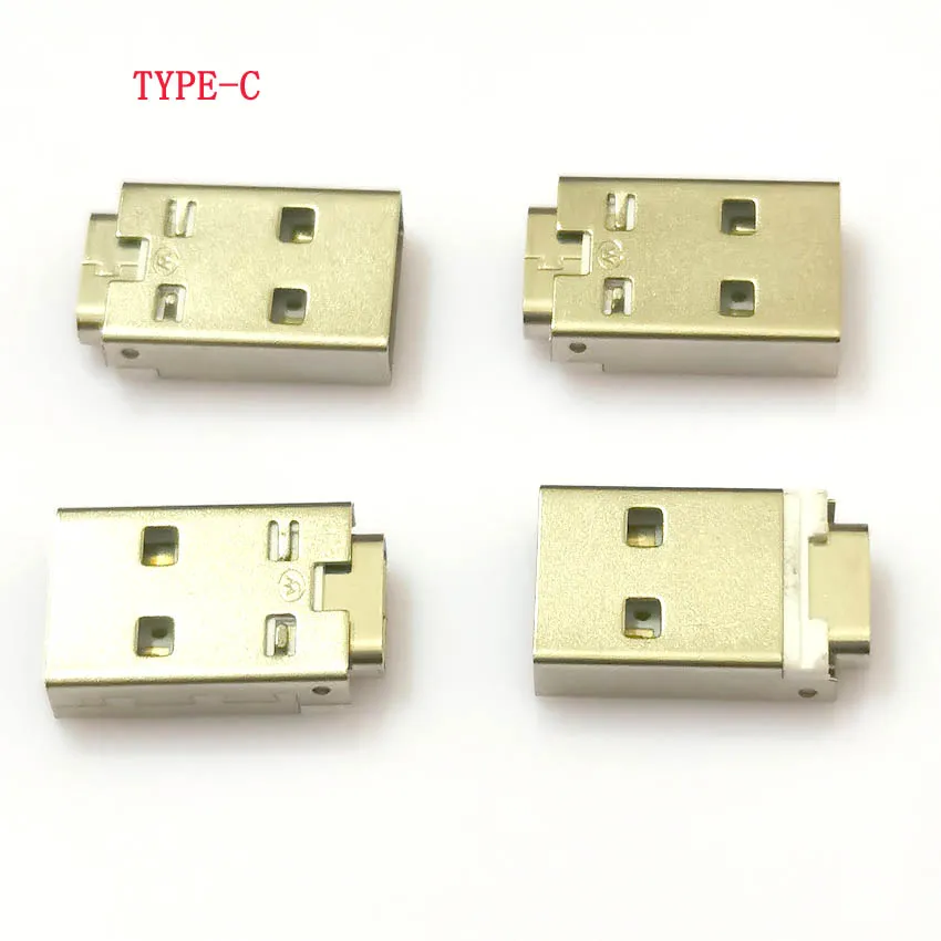 1-10PCS Type-C 3.1 Female to Double-sided USB Am Male Connector 2.0 Charging Version Adapter with PCB Board Inside