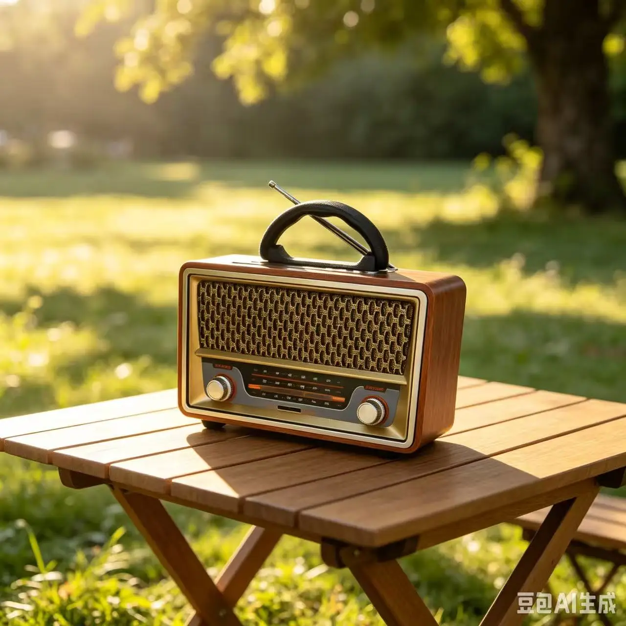 Retro High-Quality Wooden Portable Radio Music Player AM/FM/SW Multi-function Bluetooth Speaker with Subwoofer Card Audio Suppor