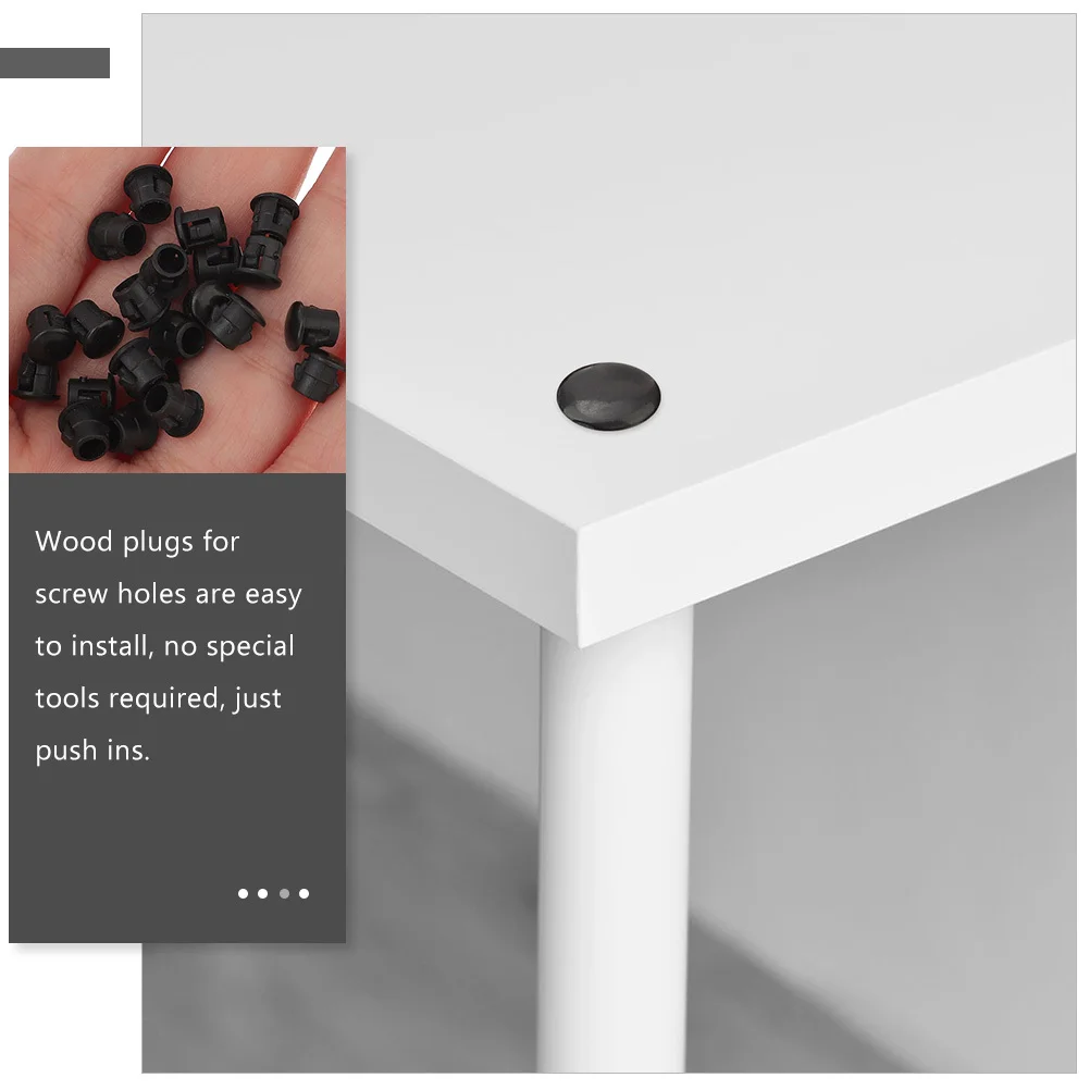 300 pçs plugues de madeira para furos de parafuso plugues de buraco de plástico móveis buraco cobre armário cerca cadeira perna tampões reparação rolhas