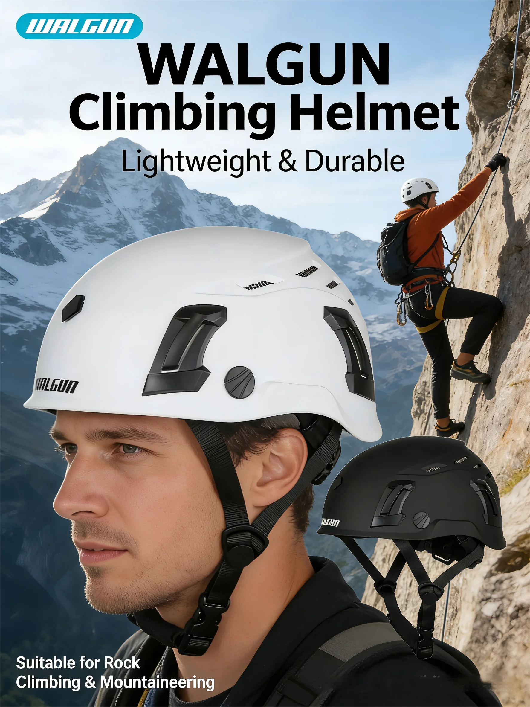 AliExpress NONE WALGUN K202 Safety Helmet Construction Work Electrician Climbing Work-at-height Goggle Lens Visor Ear Protection Hat