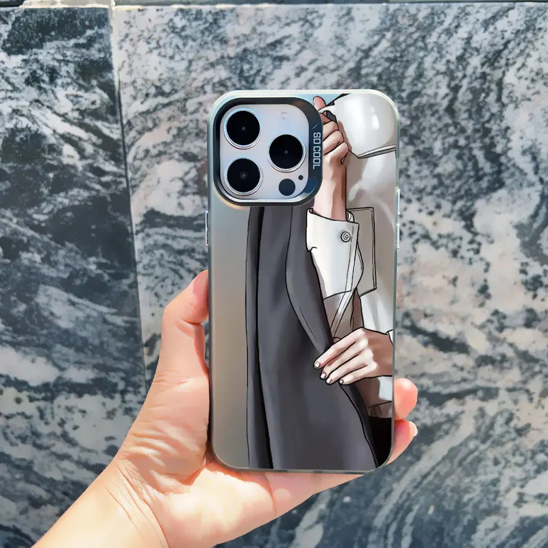 Girl Boss Weibliche Kaffee Handyhülle für iPhone 15 14 Plus Pro Max 17 16 13 Mini 12 11 Pro Max Muster stoßfeste Laserabdeckungen – Detail 8