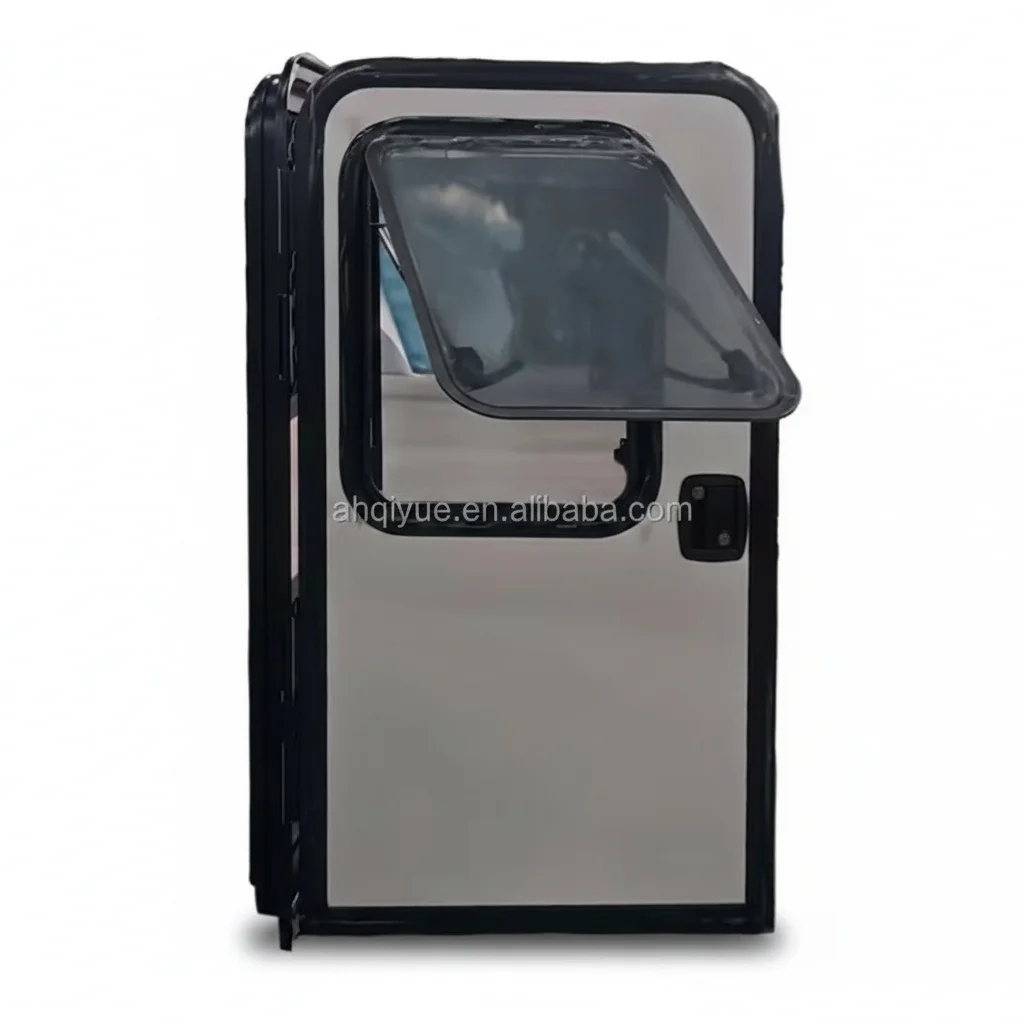 

RV Entry Door, Aluminum Frame with Window, Camper Trailer Door Replacement, for Motorhome Caravan, Heavy Duty 550x900mm