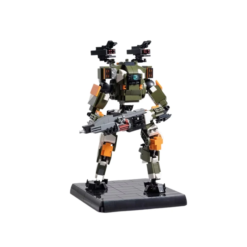 

MOC-Mecha Series Green Building Block Robot, DIY Model Puzzle, Brick Toys, Education for Children, Gifts, BT7274