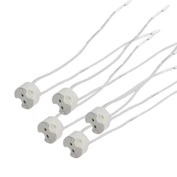 5pcs/lot GU10 MR11 G4 GU5.3 GY6.35 MR16 with Clip LED Bulb's Holder Halogen Socket Pottery and Porcelain Lamp Bases