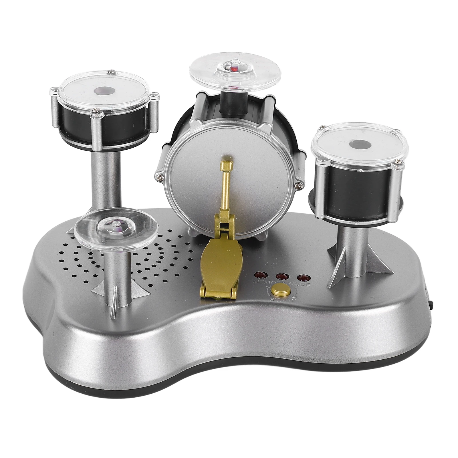 مجموعة طبلة إصبع صغيرة مجموعة طبلة سطح المكتب مجموعة طبلة صغيرة محمولة للمكتب الموسيقية مصغرة طبل إصبع حساس للمس مع الأصوات #4