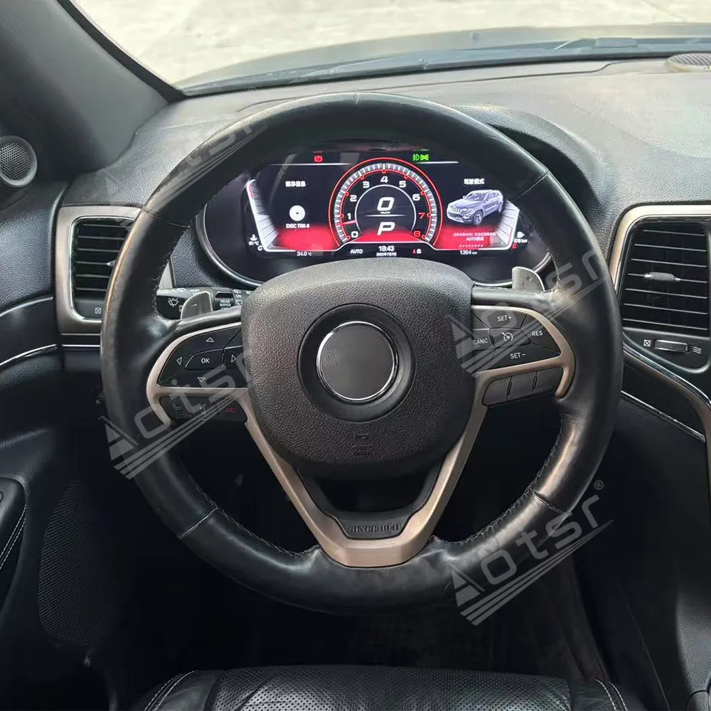 12.3‘’ For Jeep Grand Cherokee 2013-2018 Carplay Digital Performance Display Dashboard LCD Speed Table Car Virtual Information
