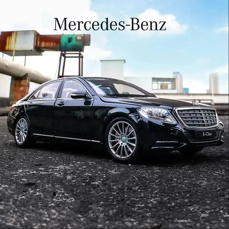 WELLY 1:24 Mercedes-Benz S-Class S500 Alloy Car Model High Simulation Diecasts Metal Toy Vehicles Car Model Collection Kids Gift