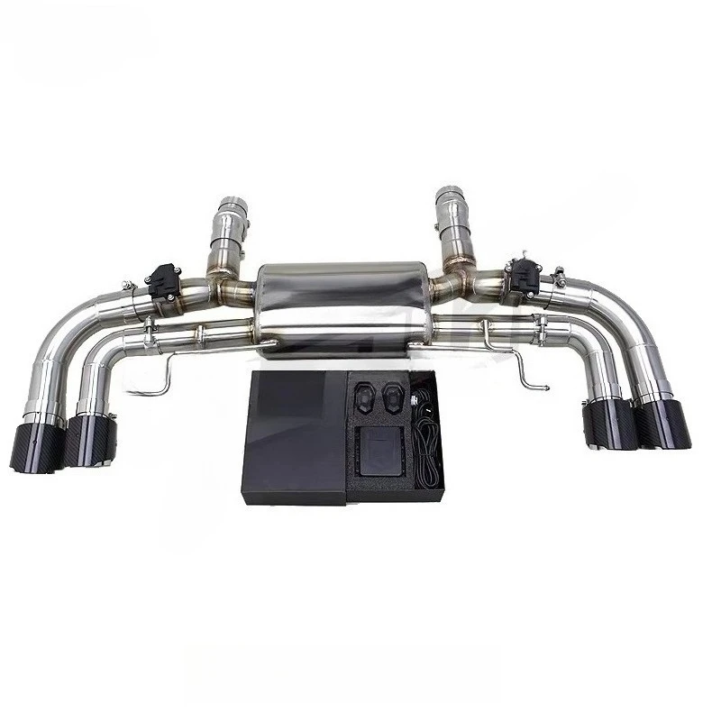 OEM SS304 Axle Exhaust Pipe  for M550 M550i G30 N63 4.4TT 2019-2025 Racing Sport Car Exhaust Catback System With Carbon Tips