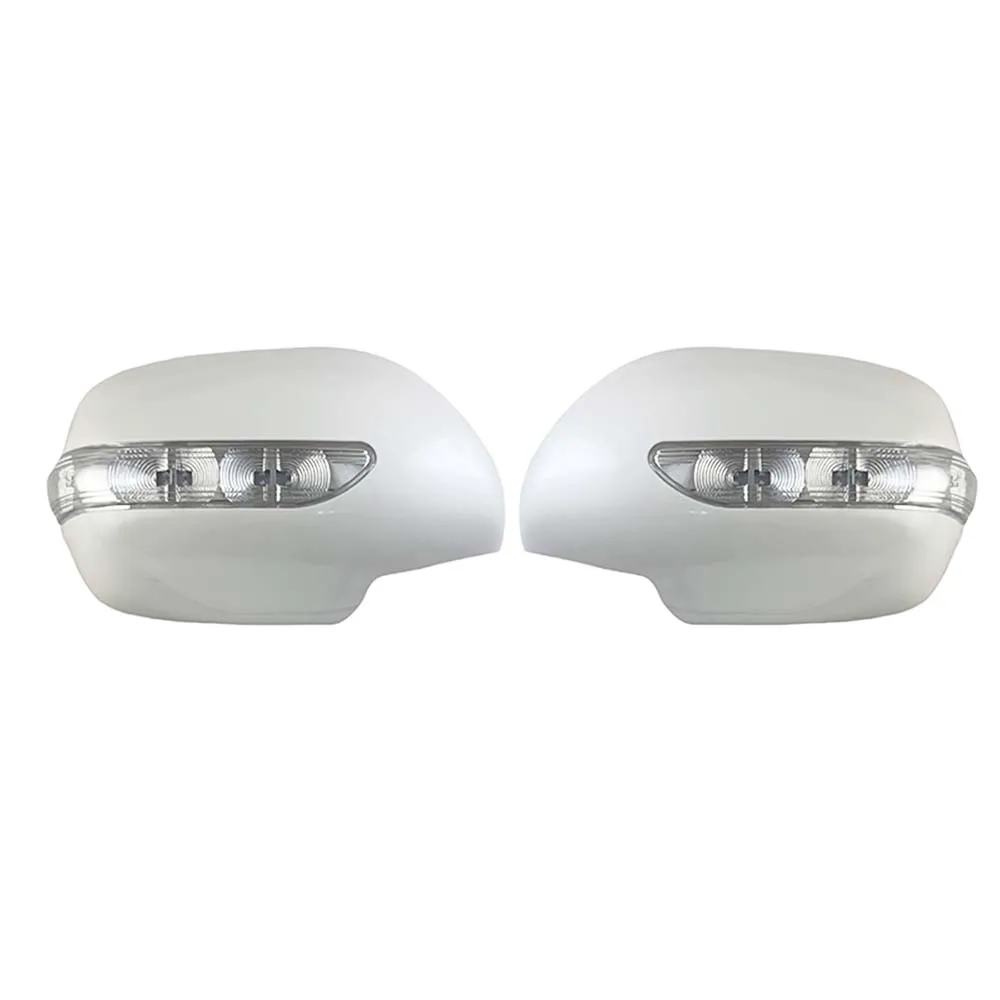 

Pearl White LED Side Mirror Covers for Lexus GX470 GX 2003-2009 Chrome Silver Car Accessory Mirror Decoration