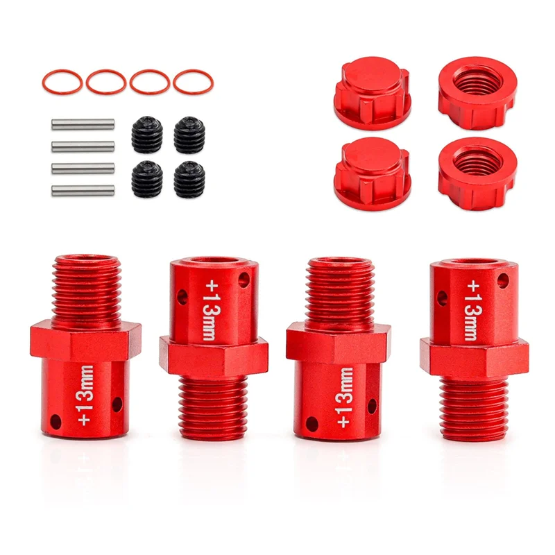 Kit de conector de atualização de carro VO-RC 13mm para arrma1/8 kraton typhon1/7 bigrock rc acessórios de atualização de carro vermelho
