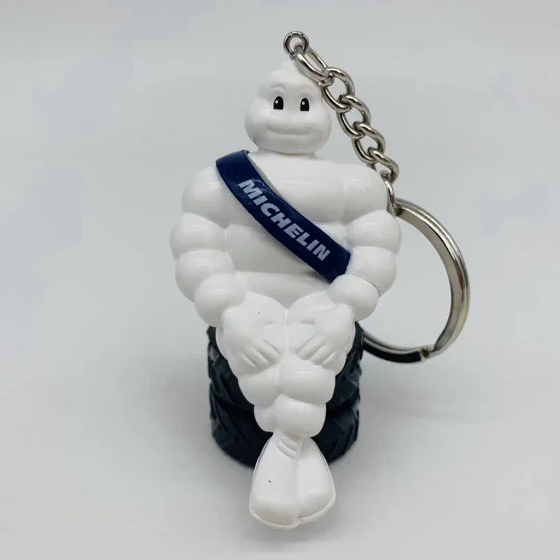 Anime Bibendum Action Figure Cute Cartoon White Fatty Doll Model Car Ornaments Bag Pendants Keychain Collection Children\'s Gifts