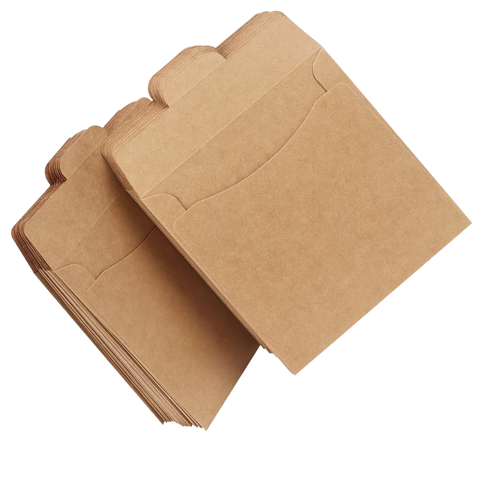 

50pcs Kraft Brown Paper Bags 12X9.5In Cd Storage Bags For Greeting Cards Coins Documents Kraft Paper Envelope Pouches Gift