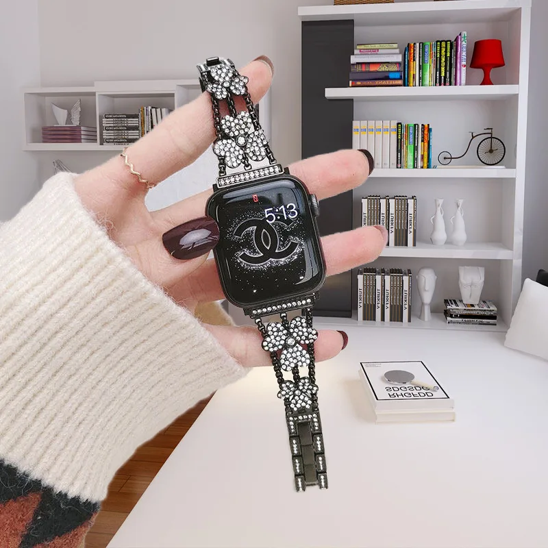 Correa de Metal para Apple watch, cadena de pulsera para iwatch8765SE4321, para iwatch Ultra